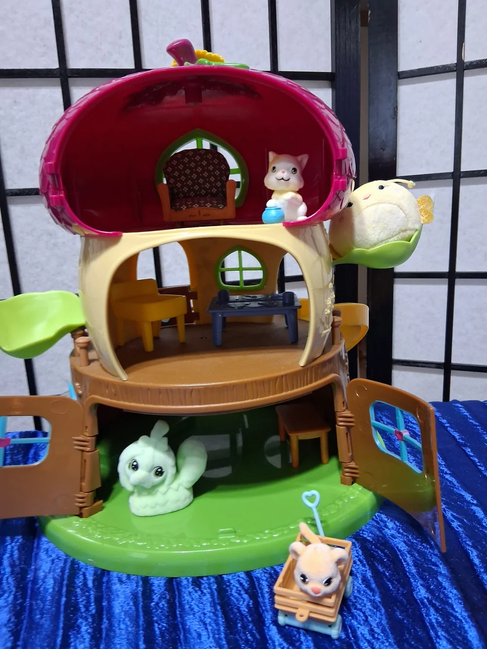 Playhouse Treehouse Toy Set - Pink and Green